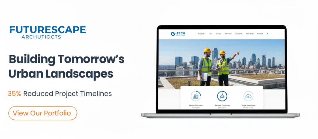 Modern and responsive website layout design for Future Escape created by Nexaaidesign with futuristic UI and clean structure