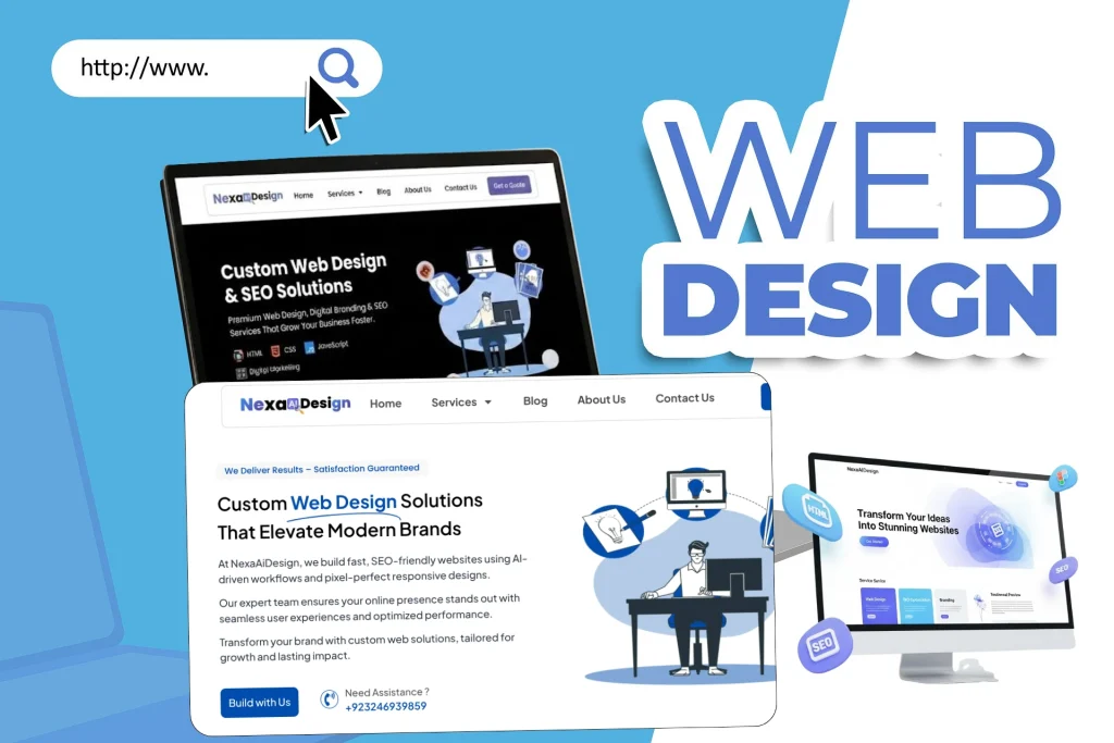 AI powered web design and digital solutions by Nexaaidesign